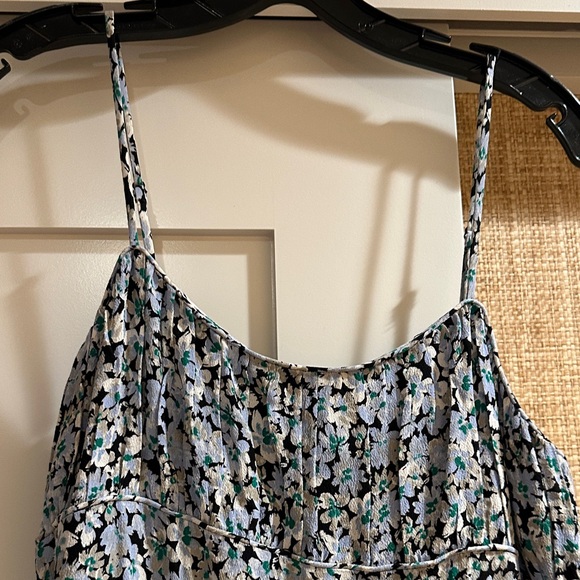Like new Madewell Women's Blue Floral Slip maxi dress  - Lightweight Strap - Picture 4 of 7